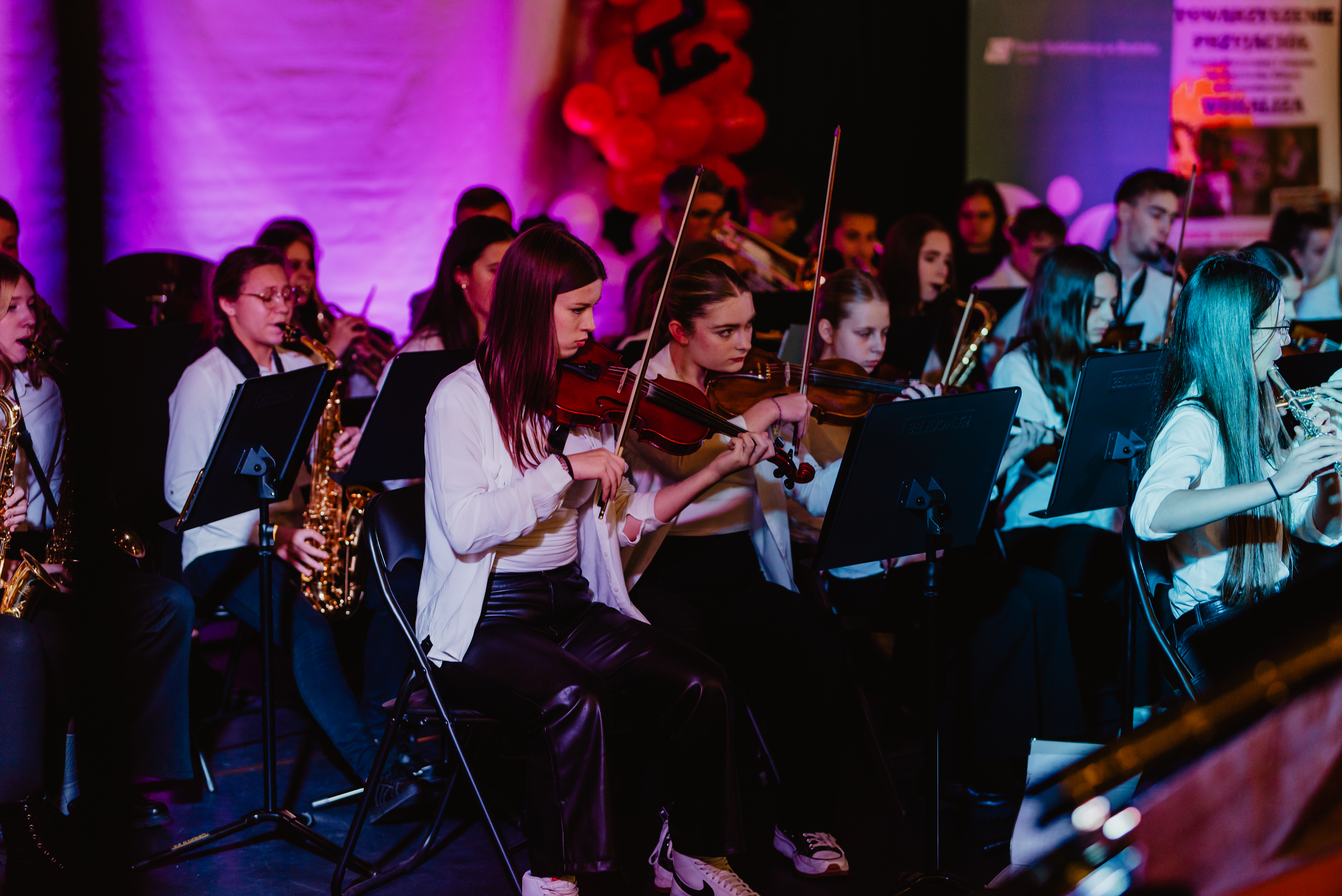 Występ uczniów szkoły muzycznej