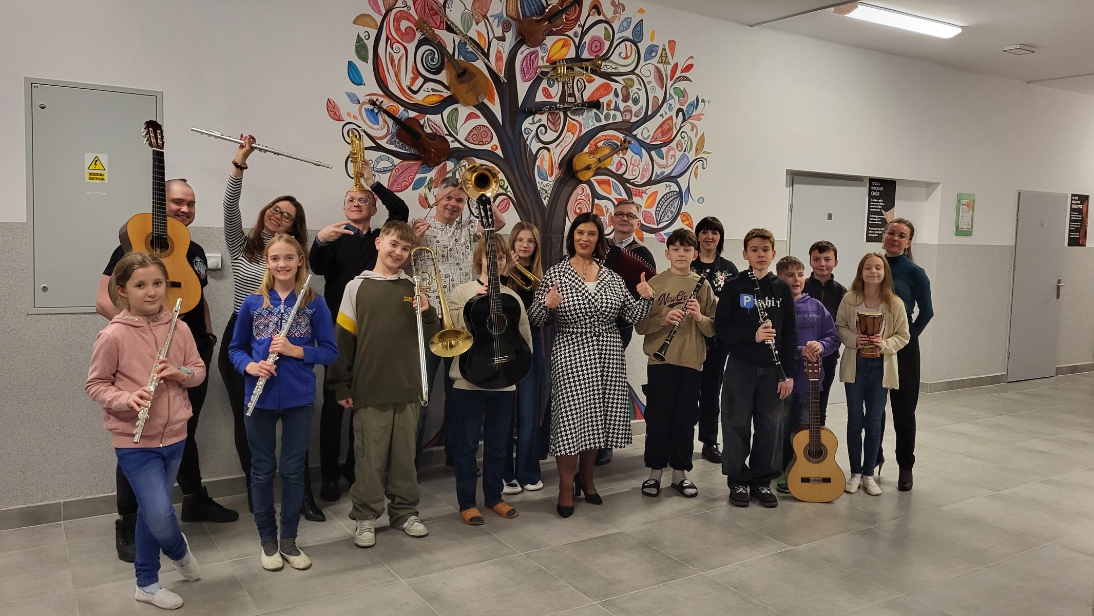 Gra na instrumencie podczas zajęć